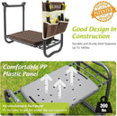 ikkle Garden Kneeler and Seat Gardening Stool Kneeler Folding Gardening Bench with Thicker Detachable Kneeling Pad and Tool Store Pouches (Brown) by GreenHaven Gardens