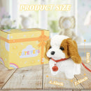 Plush Toys Walking Dog Toys That Can Walk, Bark and Wag Tail,Interactive Electronic Pet Toys Puppy with Leash,Easter Christmas Birthday Gift for Toddlers Kids by TinyTreasures Baby Boutique