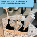 Priver - Baby Bottle Drying Rack with Tray - Space-Saving Drying Rack for Baby Bottles, Cups, Pump Parts - High Capacity Bottle Dryer - Travel Essentials - Newborn Essentials Must-Haves, White by TinyTreasures Baby Boutique