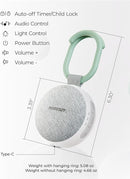 Momcozy Portable Sound Machine with Night Light, White Noise Sound Machine for Baby, 20 Soothing Sounds, Sound Therapy, Long-Lasting Power, Timer, Clips on Stroller, Baby Shower Gifts by TinyTreasures Baby Boutique