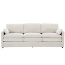 Cozy Upholstered 3 Seater Sofa With Double Cushion