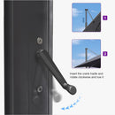 PURPLE LEAF 11.5' X 11.5' Telescopic Patio Umbrella Outdoor Cantilever Umbrella Square Up Down Lifting Offset Umbrella with 360-degree Rotation for Garden Deck Pool Patio Grey by GreenHaven Gardens