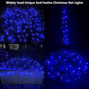 HISHINY LED Blue Christmas Net Lights Outdoor Christmas Decorations 5ftx5ft 100LED Green Wire,Connectable Outdoor Indoor Yard Mesh Shrub Net Lights String for Halloween Chritmas Party,Tree,Bush(Blue) by GreenHaven Gardens