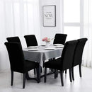 Joccun Chair Covers for Dining Room Set of 8, Dining Chair Slipcovers Stretch Dining Room Chair Covers Seat Protector,Washable Parsons Chair Cover for Home,Hotel,Banquet(Black,8 Pack) by CozyNest Decor