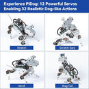 SunFounder PiDog AI Robot Dog Kit for Raspberry Pi 5/4/3B+/3B/Zero 2W, ChatGPT-4o Enabled with Voice Command & Video Recognition, App Control, FPV, 12 Servos, Gyroscope, Camera, Mic (RPI NOT Included) by TinyTreasures Baby Boutique