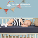 Waterproof Crib Mattress Protector 2 Pack, Soft and Breathable Crib Mattress Pad Cover, Noiseless Machine Washable Toddler Mattress Protector for Standard Baby Toddler Bed (52''x28'',Navy Blue) by TinyTreasures Baby Boutique
