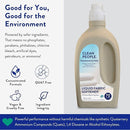 The Clean People Liquid Fabric Softener - Softens & Removes Static Cling - Vegan (50 Fl Oz, Fragrance Free) by TinyTreasures Baby Boutique
