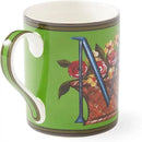 Spode Kit Kemp Alphabet Mug - Letter M Monogram in Fine China, 12oz Ceramic Coffee Cup for Hot Drinks, Personalized Drinkware for Unique Gifts, Dishwasher Safe Tea or Coffee Mug - Gift Box Included by CozyNest Decor