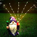 Resin Gnome Statue Outdoor Decor Waterproof Firework Solar LED Lights Gnomes Garden Sculpture Decorations for Outside Lawn Patio Yard Ornament Gifts (Gnome) by CozyNest Decor