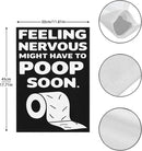 Feelingss Nervous Might Have To Poop Soon Funny Saying Quotes Garden Flag 12x18 Double Sided Funny Decorative Flag for Home Garden Patio and Yard by GreenHaven Gardens