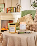 M&SENSE Candles Lemon Vanilla Scented, 19.4oz 110 Hours Long Lasting for Home 2 Wick Natural Soy Wax Non Toxic Candles in Glass Jar, Stress Relief Gifts for Women and Men by CozyNest Decor