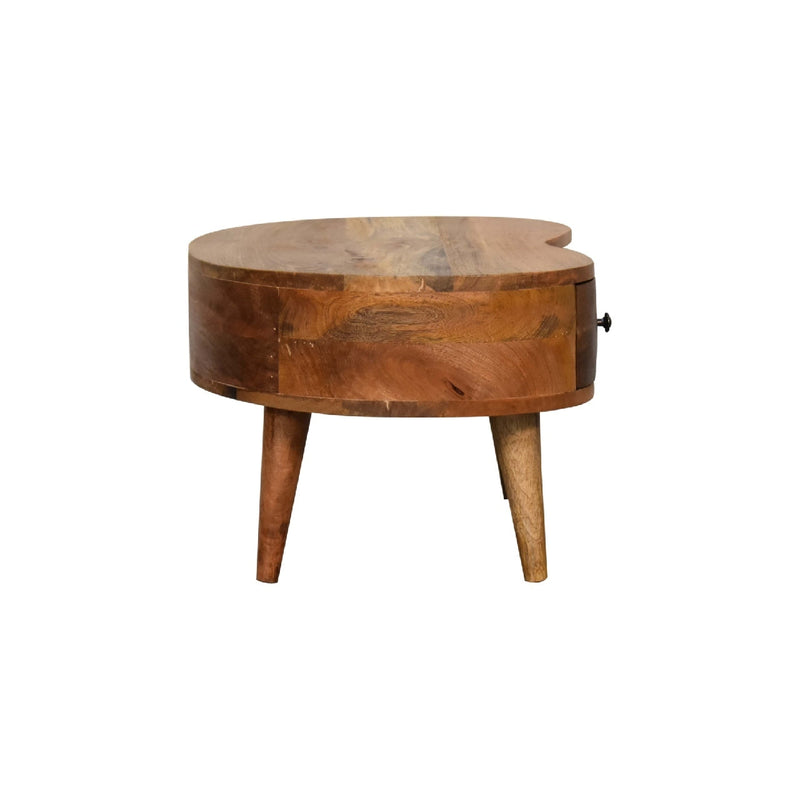 Walker Edison | Cloud Shape Mini Oak Coffee Table