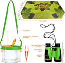 Bug Hunting Kit, Green Safari Vest, Hat, Binoculars, Lg. Butterfly Net, Bug Container, Whistle, Flashlight, Magnifier, Thermostat, Compass, Age 3+ by TinyTreasures Baby Boutique