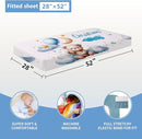 Personalized Crib Set, 5 Pcs Custom Baby Crib Set with Name, Blue Moon Bear Baby Bedding Set for Boys Girls, Double Layer Nursery Bedding Set, Toddlers Infants New Parents Gift by TinyTreasures Baby Boutique