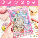 20 Sets DIY 3D Sticker Scenes for Adults with Tweezer, Kawaii 3D House Miniature Sticker Therapy, Make Your Own Mini Room Scene Collection Book for Adult Kids Relief Stress Pass The Time by TinyTreasures Baby Boutique