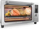 Nuwave Bravo Pro Smart 21QT Toaster Oven Air Fryer Combo, Convection Oven Countertop, 10 functions all in 1, with even & quick crisp technology, 50-450°F, 1800W, Stainless Steel by CozyNest Decor
