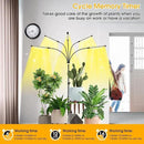 wolezek Grow Lights for Indoor Plants Full Spectrum, LED Grow Light with Adjustable Stand and Sturdy Clip, 5-Heads Plant Grow Lights Indoor with Auto 6/12/16H Timer, 3 Light Modes, 5 Levels Dimmable by GreenHaven Gardens
