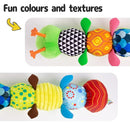 Sumobaby Infant Baby Musical Stuffed Animal Activity Soft Toys with Multi-Sensory Crinkle, Rattle and Textures, for Tummy Time Newborn 0-3-6-12 Months Boys, Girls, Caterpillar by TinyTreasures Baby Boutique