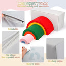 Asweets 4 in 1 Rainbow Foam Climbing Blocks for Toddlers, Indoor Soft Climb and Crawl Play Climbing Toys for Creativity & Imagination, Recognize Color by TinyTreasures Baby Boutique