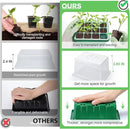 Lunies 6 Packs Seed Starter Tray with Grow Light, Indoor Greenhouse Seeding Starter Trays for Planting, Base Gardening Plant Germination Kit, Seed Starter Kit with Humidity Domes, (12 Cells per Tray) by GreenHaven Gardens