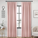 ANRODUO Light Pink Blackout Curtains for Girls Bedroom Living Room 84 Inches Long 2 Panels, Back Tab Rod Pocket Pinch Pleated Thermal Insulated Room Darkening Curtains, 42 x 84 Inch by TinyTreasures Baby Boutique