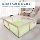 Baby Play Mat for Floor,1.3"Thick Elasti-Foam 50x50 Playpen Mat for Toddlers Infant kids,Water-Repellent Soft Velvet for Tummy Time,Non-Slip Backing for Crawling,Tatami Style(Light Green) by TinyTreasures Baby Boutique