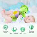 Sumobaby Infant Baby Musical Stuffed Animal Activity Soft Toys with Multi-Sensory Crinkle, Rattle and Textures, for Tummy Time Newborn 0-3-6-12 Months Boys, Girls, Seahorses, Green by TinyTreasures Baby Boutique