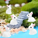 80Pcs Mini Rabbits Resin Tiny Rabbits Miniature Decoration Figurines Ducks Dollhouse Garden Decor Plastic Mini Animals Micro Landscape Ornament Cake DIY Craft by GreenHaven Gardens