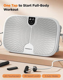 FEIERDUN Vibration Plate Exercise Machine, 400 LBS Capacity Vibration Plate for Lymphatic Drainage, Max Space for Whole-Body Workout & Relaxation at Home by CozyNest Decor