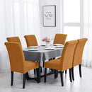 Joccun Chair Covers for Dining Room Set of 2, Dining Chair Slipcovers Stretch Dining Room Chair Covers Seat Protector,Washable Parsons Chair Cover for Home,Hotel,Banquet(Gold,2 Pack) by CozyNest Decor