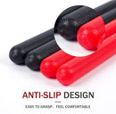 5A Nylon Drumsticks for Kids Adults: Light Durable Drum Sticks Black Red with Anti-Slip Handles for Electronic Drums Exercise Percussion Accessories (2 Pairs) by TinyTreasures Baby Boutique