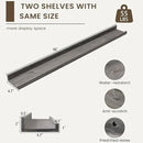 Floating Shelves for Wall, Picture Ledge Shelf 48 Inch Solid Wood Set of 2, Rustic Wall Shelves with Lip, Kids Bookshelf, Photo & Picture Live Edge Floating Shelves for Bedroom, Living Room, Kitchen by CozyNest Decor