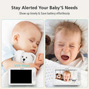 7" 1080P Full HD Video Baby Monitor No WiFi,100 Hrs 5000mAh Battery Runs 4 Days,4X Zoom,Remote 355° Pan-Tilt,2-Way Talk with Temp Alert/Lullabies/VOX by TinyTreasures Baby Boutique