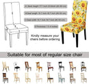 JQinHome Pattern Chair Covers for Dining Room Set of 2, High Stretch Removable Washable Parsons Chair Slipcover for Home Party Hotel Wedding Ceremony (Sunflower,2PCS) by CozyNest Decor