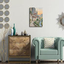Small town scenery poster on the bank of the mountain stream is suitable for living room bedroom and office natural oil painting poster by CozyNest Decor