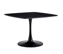 Table Mid-Century Dining Table For 4-6 People With Round Table Top, Pedestal Dining Table, End Table Leisure Coffee Table by Unique Piece Furniture