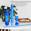 Soprano Recorder Instrument for Kids Beginners Student 8 Hole Flute German Fingering C Key Recorder Instrument 3 Piece with Cleaning Rod and Bag Fingering Chart by TinyTreasures Baby Boutique