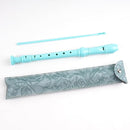 Recorder Instrument for Beginner Kids Adults,8-Hole Soprano Descant Recorder Music Flute with with Cleaning Rod & Leather Case For School Student Home Entertainment(2-Carved Light Blue) by TinyTreasures Baby Boutique