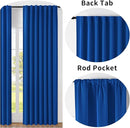 Joydeco 90 Inch Blackout Curtains for Bedroom, Thermal Insulated Black Out Curtains, Room Darkening Drapes for Living Room Window Rod Pocket Back Tab (W52 x L90 Inch, Royal Blue) by TinyTreasures Baby Boutique