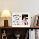 Great Grandma Picture Frame - Great Grandma Gifts, Great Grandma Baby Announcement Photo Frame, World's Best Great Grandma Wooden Frame for Tabletop or Wall Hanging 4x6 Photo by TinyTreasures Baby Boutique