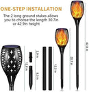 YoungPower Solar Outdoor Torch Lights Flickering Flame, 43" Outdoor Path Lights Waterproof Torch for Garden Yard Patio, 8 Pack by GreenHaven Gardens