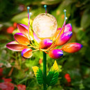 Metal Flower Solar Outdoor Lights Windmill Garden Stake - Outdoor Waterproof for Yard, Lawn, Patio, Gardening Gifts, Solar Flower Lights by GreenHaven Gardens