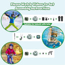PROGRACE Kids Waterproof Camera for Boy Toys-Underwater Video Camera for Kids 1080P HD Camcorder Toy Gift Boys 3 4 5 6 7 8 9 10 11 12 Year Old Vlogging YouTube Children Digital Cameras Build-in Games by TinyTreasures Baby Boutique