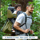 WIPHA Baby Backpack Carrier, Comfort Toddler Carrier Hiking Backpack with Canopy, Adjustable Lightweight Child Carrier by TinyTreasures Baby Boutique