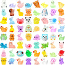 80 Pcs Luminous Mini Resin Animals 80 Styles Tiny Little Glow in The Dark Animal Figures to Hide Miniature Ducks Figurines for Party Favors DIY Fairy Garden Dollhouse Micro Landscape Aquarium Decor by GreenHaven Gardens
