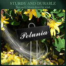 30 Pack Metal Plant Labels for Outdoor Garden Waterproof Plant Markers, Labels Garden Markers for Seedlings Herbs Vegetable Greenhouse Gifts with Pen - Black by GreenHaven Gardens