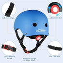 KAMUGO Kids Adjustable Helmet, with Sports Protective Gear Set Knee Elbow Wrist Pads for Toddler Age 2-8 Boys Girls, Bike Skateboard Hoverboard Scooter Rollerblading Helmet Set by TinyTreasures Baby Boutique