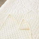 MarCielo 3-Piece 100% Cotton Oversized Bedspread Lightweight Quilt Coverlet Embroidery Farmhouse Bedding Set T0 (Bright White, Twin (68"x86")) by CozyNest Decor
