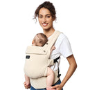 Momcozy Baby Carrier with Natural Cotton Linen, Built to Last, Ergonomic Design, 7-44lbs for Infant and Toddler, Lightweight and Comfortable, Hands-Free for Moms&Dads, Light Amber by TinyTreasures Baby Boutique