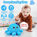 Baby Crawling Toys 6-12 Months Musical Plush Octopus Light up Voice Control Dancing Infant Walking Toys 1 Year Old Boy Girl Babies 0 6 7 8 9 10 12-18 Month Tummy Time Sensory Toddler First Gifts by TinyTreasures Baby Boutique